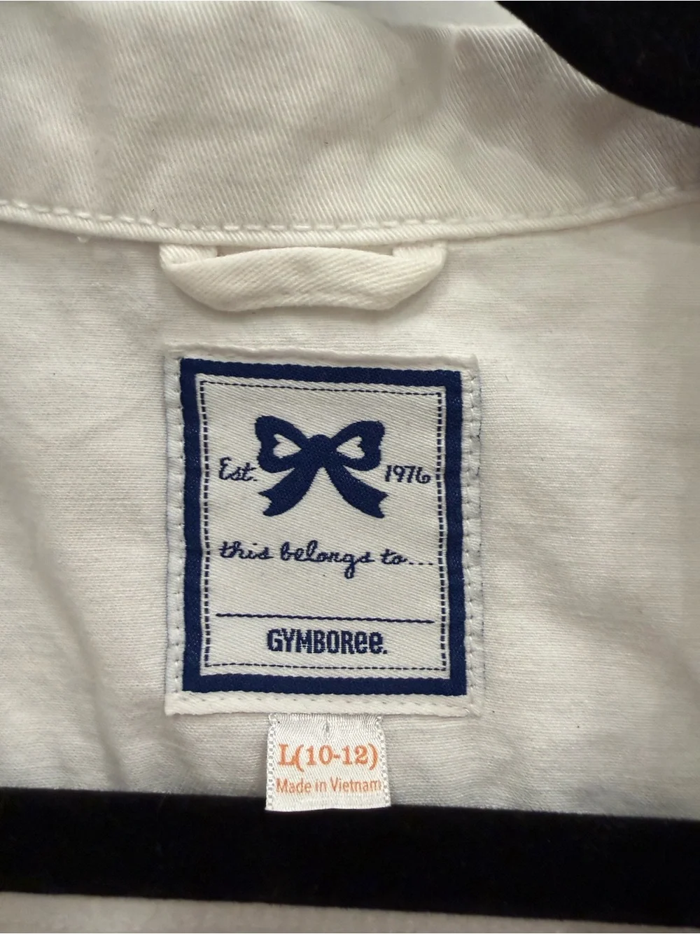 Gymboree white denim jean jacket